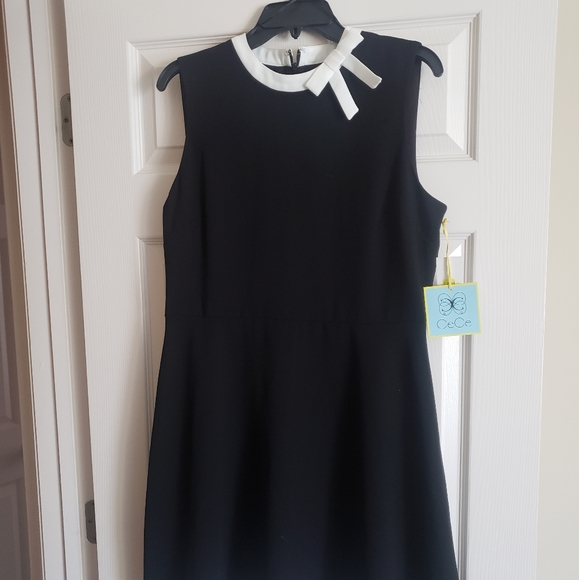 CeCe black and white dress - Picture 1 of 4